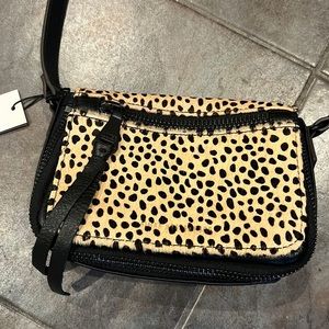 Aimee Kestenberg leather and leopard cross body bag